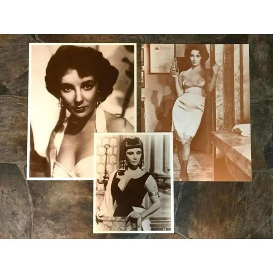 Movie Star Elizabeth Taylor Sepia Photo Prints
