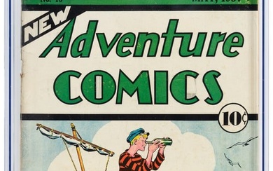 NEW ADVENTURE COMICS #15 * CGC 4.5 * 1st Adventure Logo