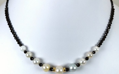 No Reserve Price - multicolors Australian Southsea - 18 kt. Yellow gold - Necklace South Sea Pearl - Spinels