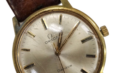 OMEGA Geneve Montre bracelet, boîtier rond en métal doré rond On y joint : OMEGA...