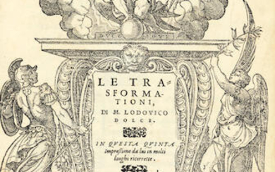 OVID. 43 B.C.E.-17 A.D.E., DOLCE, LODOVICO, translator. c.1508-1568.