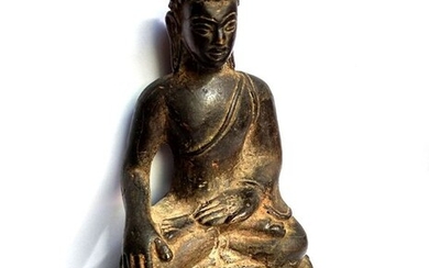 Old bronze Buddha - Bronze - Thailand - 19th century