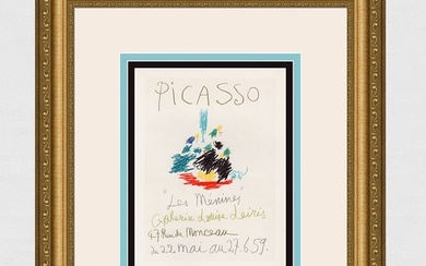 Pablo Picasso 1959 lithograph Les Menines signed
