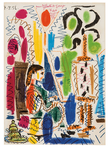 Pablo Picasso - Pablo Picasso: L'Atelier de Cannes (Cover for Ces Peintres Nos Amis, Volume II) (2nd State)