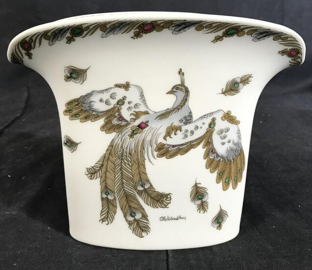 Painted HUTSCHEN REUTHER Porcelain Vase