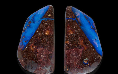 Pair of Boulder Opals