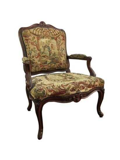 Pair of French Louis XV style armchairs