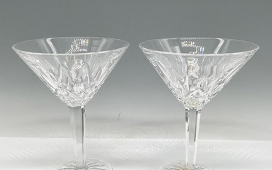 Pair of Waterford Crystal Martini Glasses, Lismore