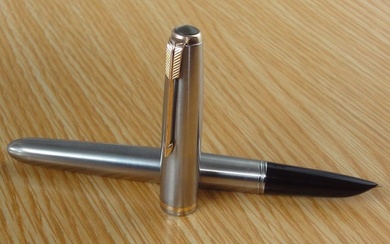 Parker - 51 Flighter MKII-A GT gold nib "F" - Aerometric - Fountain pen