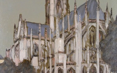 Philip Grégory Needell (1886-1974) - La Cathédrale d'Evreux