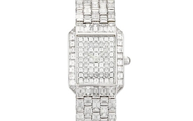 Piaget Reference 41400 H23 | A white gold and diamond-set bracelet watch, Circa 2001 | 伯爵 | 型號41400 H23 | 白金鑲鑽石鏈帶腕錶，約2001年製