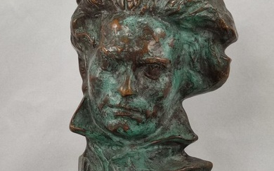Pierre le Faguays - Max le Verrier - Sculpture, Beethoven - 20 cm - Bronze