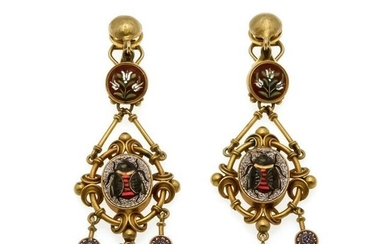 Pietra Dura earrings GG 7