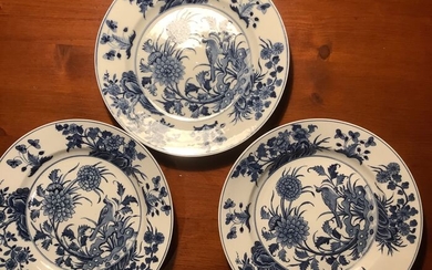 Plates (3) - Porcelain - China - Qing Dynasty (1644-1911)