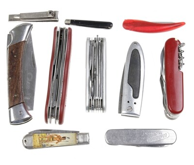 Pocketknives, including Swiss army knives