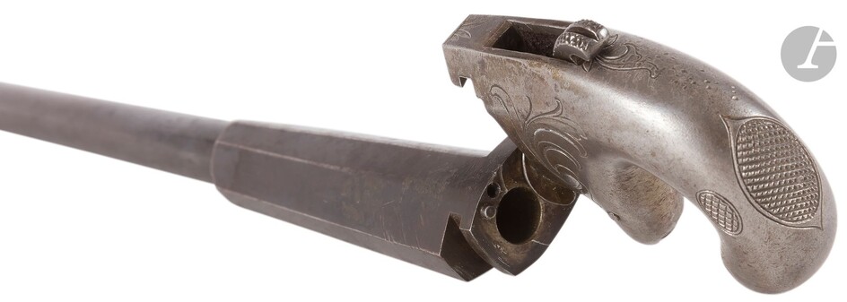 Rare pistolet dérivé d’un Colt N° 1 Derringer,... - Lot 69 - Ader