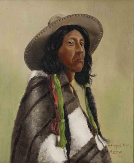 Richard Ernesti "Indian Portrait, Tesuque, NM