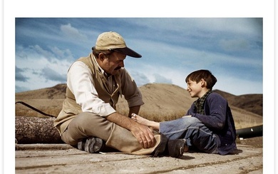 Robert Capa (1913-1954) - Ernest Hemingway with his son Gregory. Sun Valley, Idaho, USA. 1941.