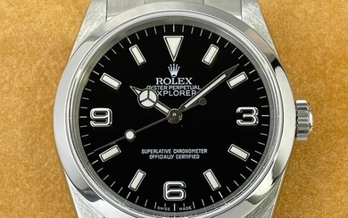 Rolex - Explorer Black Dial - 114270 - Unisex - 2005