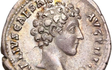Roman Empire - AR Denarius, Antoninus Pius, with Marcus Aurelius as Caesar, 138-161. Rome, 140 - Silver