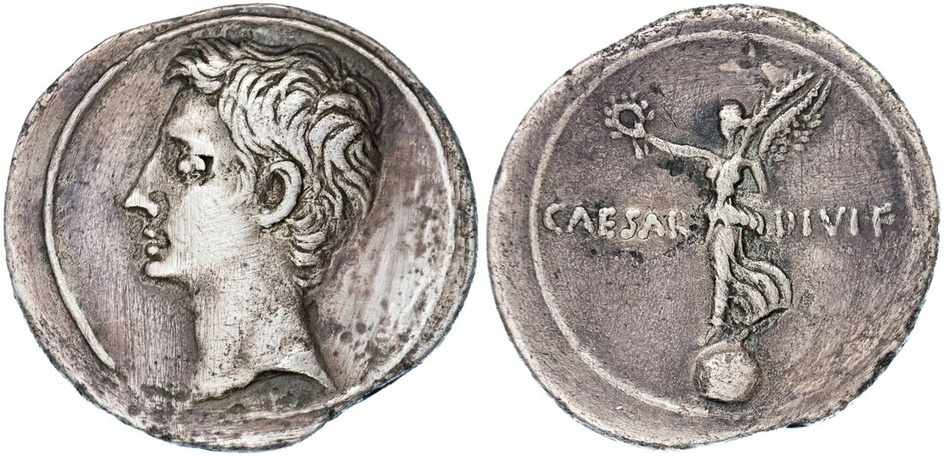 Roman Empire, Augustus (27 BC-AD 14), as Octavian, uncertain Italian mint (possibly Brundisium...
