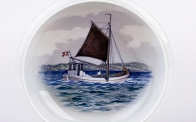 Royal Copenhagen Nautical Yacht Porcelain Plate