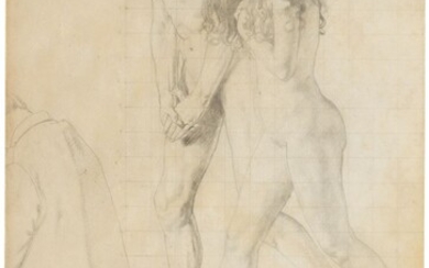 SIR WILLIAM ORPEN, R.H.A., R.A. (STILLORGAN, CO. DUBLIN 1878-1931 LONDON), Study for 'The Holy Well': A Nude Couple and a Kneeling Man