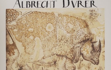 Salvador Dali (1904-1989) - Rhinocéros : Hommage à Albrecht Dürer