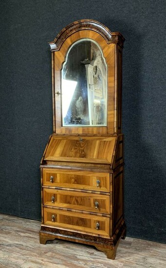 Secretary's office - Walnut, Walnut and precious wood parquet - 19th century