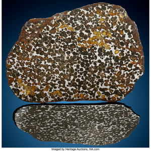 Sericho Meteorite Slice Pallasite Kenya - (1°5'41.16"N, 39°6'8.30"E)...