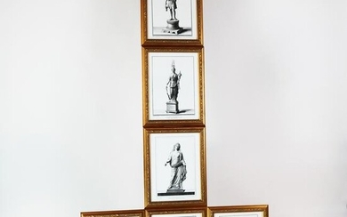 Set of 6 Reproduction Italian Prints