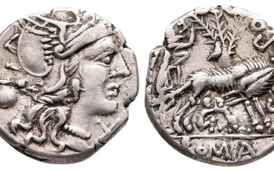 Sex. Pompeius Fostlus, Rome, 137 BC. AR Denarius (19 mm,...