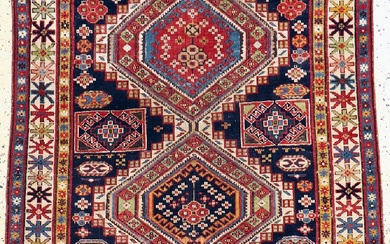 Shirvan'Schemakhy'antik, Caucase, 19e siècle, laine sur laine, env. 269 x 108 cm, EHZ : 2-3,...