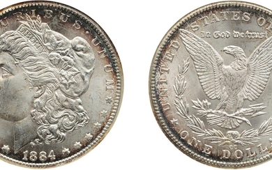 Silver Dollar, 1884-CC, NGC MS 66 CAC