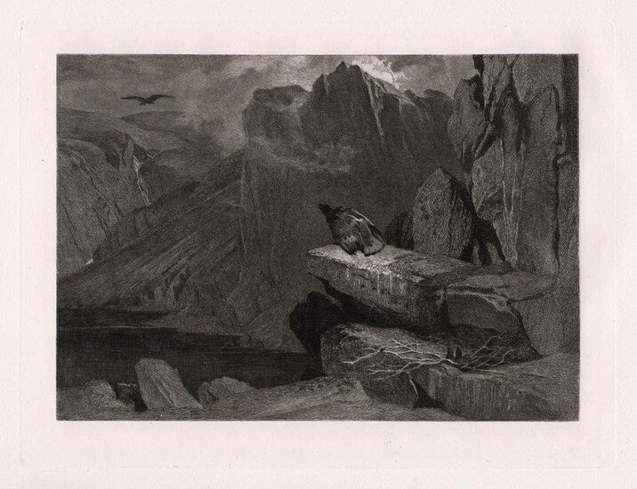 Sir Henry Edwin Landseer The Eagle's Nest 1885 etching