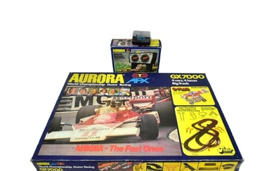 Slot Car Racing - a vintage Aurora Scalextric slot car racin...