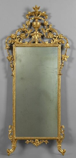 Specchiera Luigi XVI in legno finemente