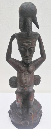 Statue - Wood - Yoruba - Nigeria