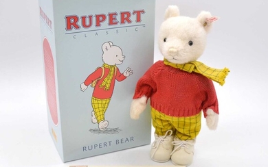 Steiff Germany teddy bear, 653568 'Rupert bear', boxed with certificate.