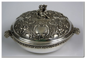 Sugar Bowl - Silver hallmark: 800 - Italy - 1900-1949