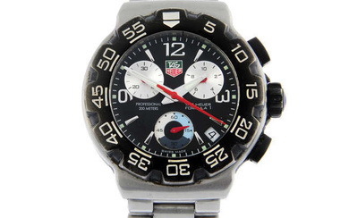 TAG HEUER - a stainless steel Formula 1 chronograph bracelet watch, 40mm.