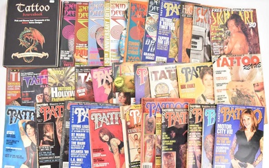 TATTOO SOURCEBOOK; approximately thirty tattoo related magazines.Condition Report There is...