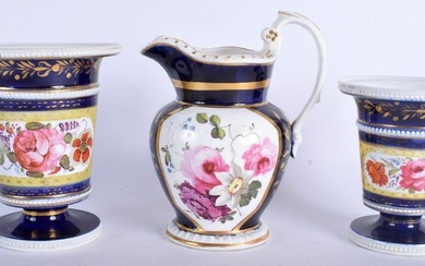 THREE EARLY 19TH CENTURY ENGLISH PORCELAIN WARES