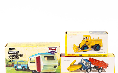 TOY VEHICLES, 3 pcs, Dinky Toys and Tri-ang, original cartons.