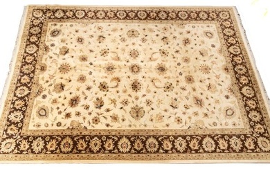 Tabriz Design Hand Woven Oriental Rug Ca. 1990, H 15' W 12'