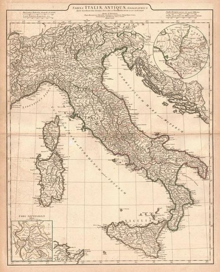Tabula Italiae Antiqua Geographica...