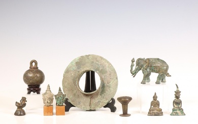 Thailand, a collection of antique bronze objects