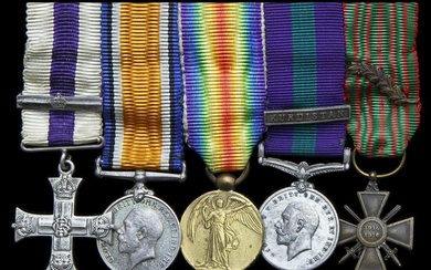 The Great War M.C. & Bar group of five miniature dress medals worn by Squadron Leader A. G. Jon...