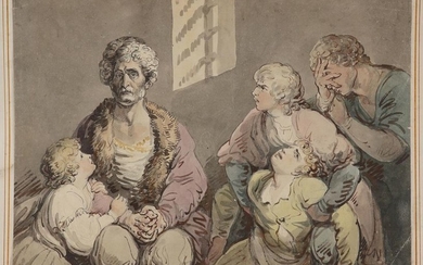 Thomas Rowlandson (1756-1827) Count Ugolino and his children...