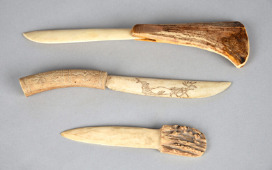 Three Inuit knives